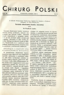 Chirurg Polski 1938 R.3 nr 3