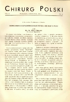 Chirurg Polski 1938 R.3 nr 10