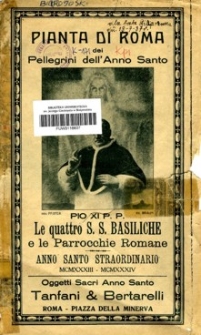 Roma le Quattro S.S. Basiliche e le Parrocchie.