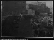 Białystok, roboty budowlane przy Rynku Kościuszki