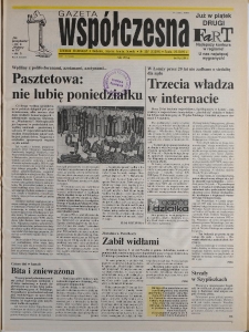 Gazeta Wsp&oacute;łczesna 1995, nr 207