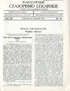 Warszawskie Czasopismo Lekarskie 1935 R.12 nr 44