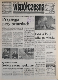 Gazeta Wsp&oacute;łczesna 1995, nr 249
