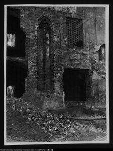 Szczecin, ratusz, fragment muru