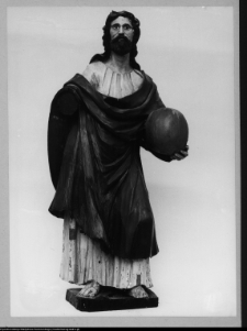 Żabin, rzeźba Chrystusa Zbawiciela z ambony kościoła