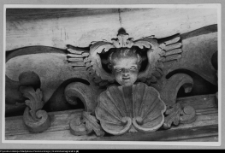 Supraśl, Pałac Opat&oacute;w - fragment ornamentu po rekonstrukcji