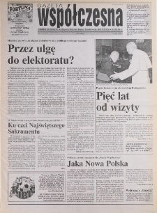 Gazeta Wsp&oacute;łczesna 1996, nr 109