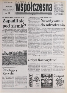 Gazeta Wsp&oacute;łczesna 1996, nr 121