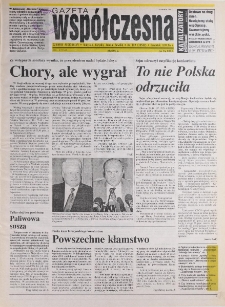 Gazeta Wsp&oacute;łczesna 1996, nr 129