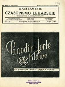 Warszawskie Czasopismo Lekarskie 1938 R.15 nr 3