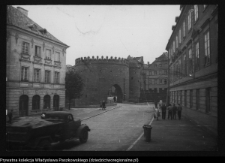 Warszawa, widok na Barbakan