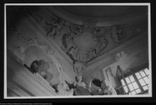 Supraśl, Kaplica Pałacu Opat&oacute;w - sztukaterie po rekonstrukcji