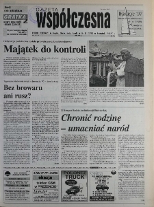 Gazeta Wsp&oacute;łczesna 1997, nr 95