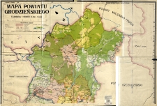 Mapa powiatu grodzieńskiego