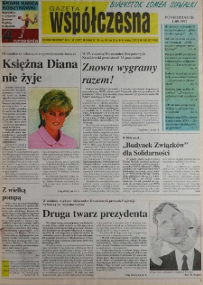 Gazeta Wsp&oacute;łczesna 1997, nr 168