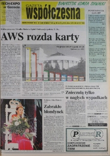 Gazeta Wsp&oacute;łczesna 1997, nr 183