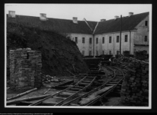 Supraśl, Pałac Opat&oacute;w, odgruzowywanie