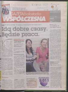 Gazeta Wsp&oacute;łczesna 2011, nr 18