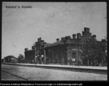 Suwałki, dworzec kolejowy (reprodukcja fotografii)
