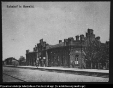 Suwałki, dworzec kolejowy (reprodukcja fotografii)