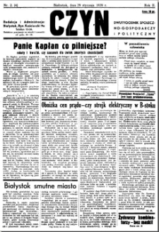 Czyn : tygodnik społeczno-gospodarczy i polityczny. 1939, nr 2