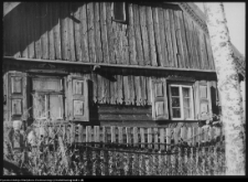 Łabętnik, fragment ściany szczytowej chałupy