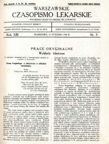 Warszawskie Czasopismo Lekarskie 1936 R.13 nr 3