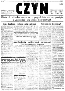 Czyn : tygodnik społeczno-gospodarczy i polityczny. 1938, nr 2