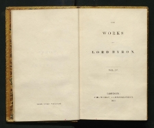 The works of lord Byron. Vol. 4