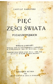 Pięć części świata pozaeuropejskich
