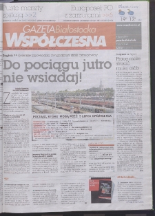 Gazeta Wsp&oacute;łczesna 2011, nr 126