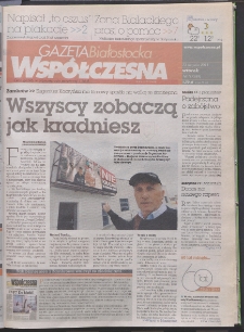 Gazeta Wsp&oacute;łczesna 2011, nr 161
