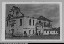 Orla, synagoga po spaleniu, rok ok.1938, reprodukcja fotografii