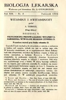 Biologja Lekarska 1934 R.13 nr 5