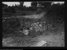Tykocin, fragment mur&oacute;w pozostalych po pierwszej lokacji klasztoru bernardyn&oacute;w