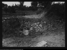 Tykocin, fragment mur&oacute;w pozostałych po pierwszej lokacji klasztoru bernardyn&oacute;w