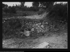 Tykocin, fragment mur&oacute;w pozostałych po pierwszej lokacji klasztoru bernardyn&oacute;w