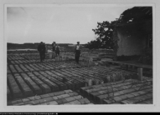 Tybory-Kamianka, Pałac Roszkowskich, układanie stropu nad parterem