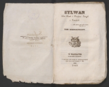 Sylwan 1843 Tom XIX p&oacute;łrocze I