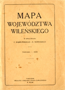 Mapa województwa wileńskiego