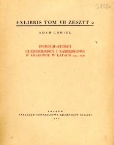 Exlibris 1929 T.7 Z.2