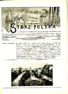 Straż Polska 1926, R. 1, Nr 11-12, listopad-grudzień