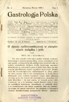 Gastrologja Polska 1929 T.1 nr 3
