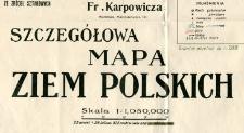 Szczegółowa mapa ziem polskich : skala 1:1 050 000