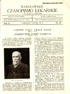 Warszawskie Czasopismo Lekarskie 1933 R.10 nr 49
