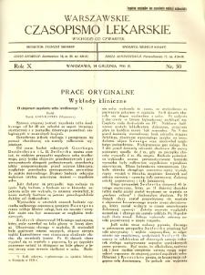 Warszawskie Czasopismo Lekarskie 1933 R.10 nr 50