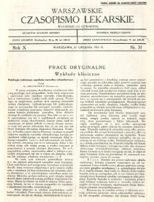 Warszawskie Czasopismo Lekarskie 1933 R.10 nr 51