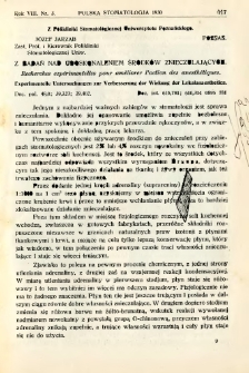 Polska Stomatologja 1930 R.8 nr 3