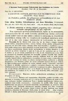 Polska Stomatologja 1930 R.8 nr 4