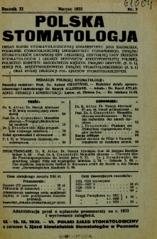 Polska Stomatologja 1933 R.11 nr 3